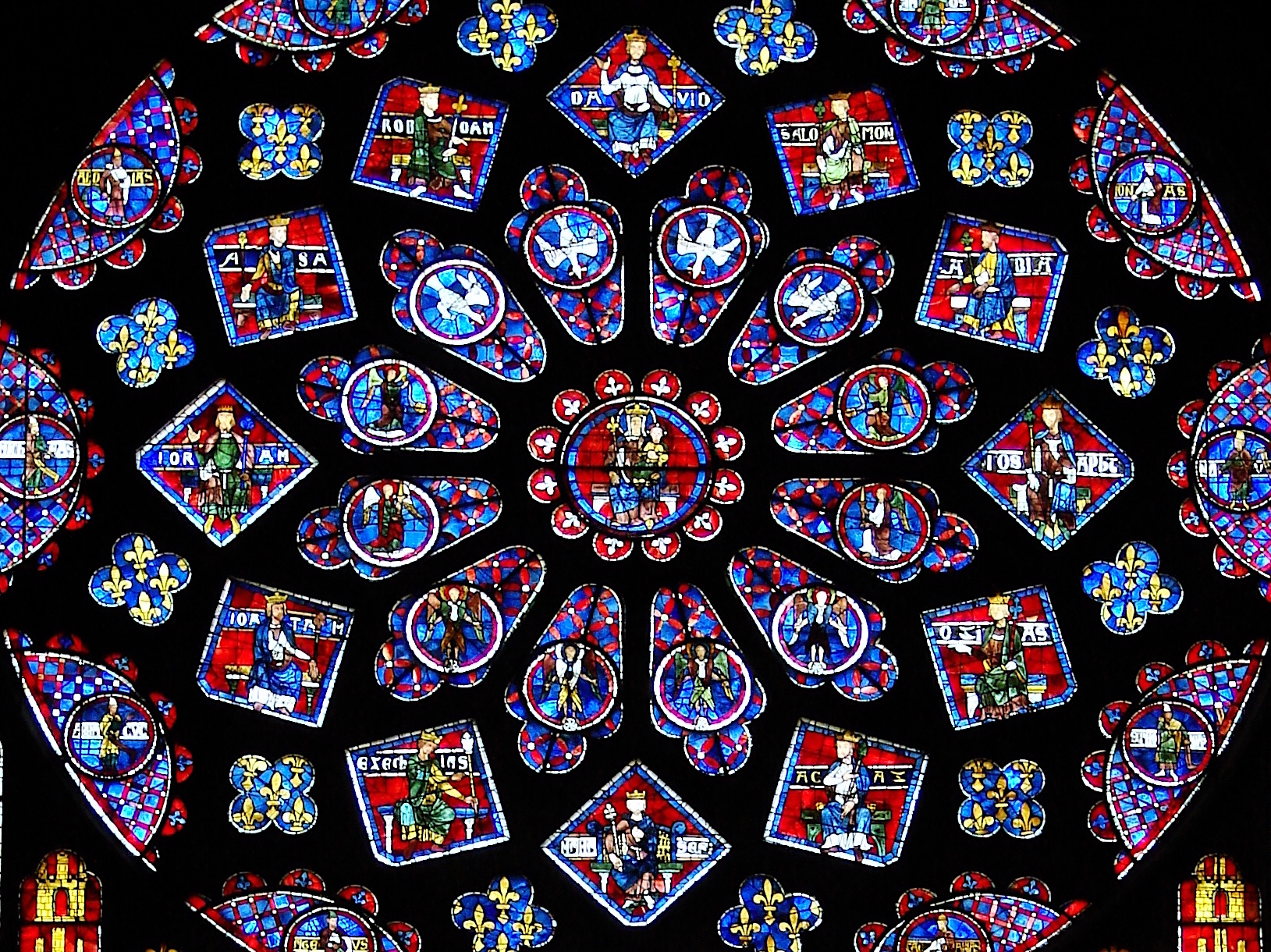 Photograph of a stained class window
